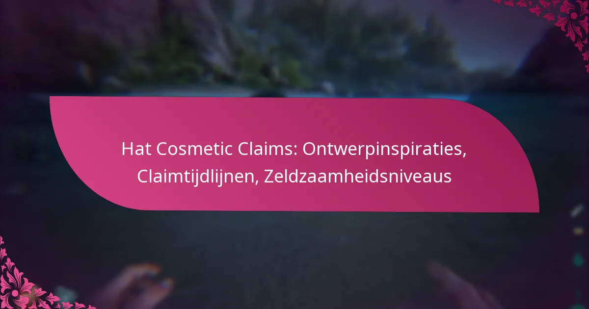 Hat Cosmetic Claims: Ontwerpinspiraties, Claimtijdlijnen, Zeldzaamheidsniveaus