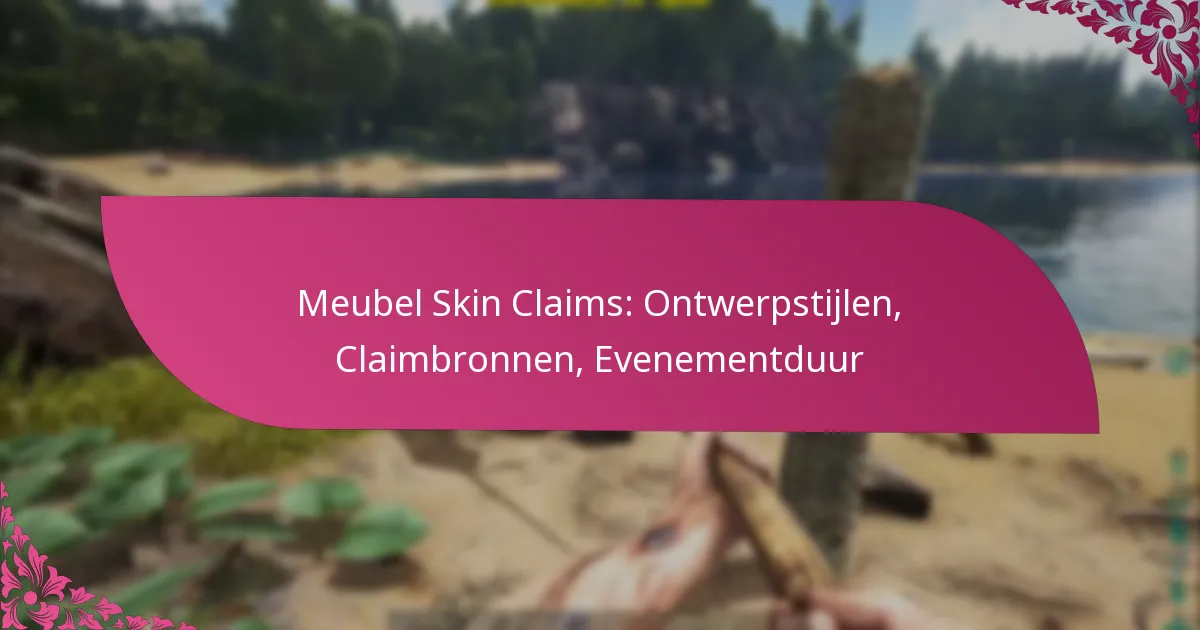 Meubel Skin Claims: Ontwerpstijlen, Claimbronnen, Evenementduur